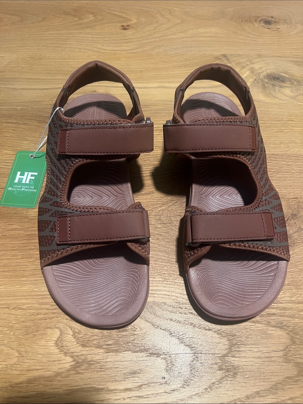 Hike Footwear HF Baresandals III Chocolate Brown Barefoot Sandals 9/9.5 NWT
